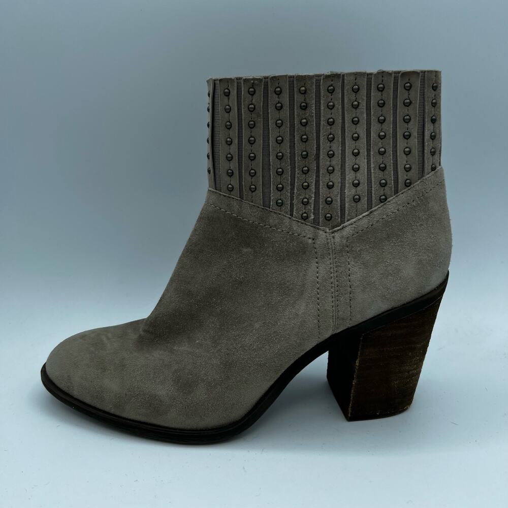 Lucky Brand Salome Tan Suede Ankle Boots Size 9